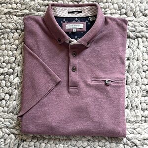Ted Baker polo style lightweight soft short sleeve sweater